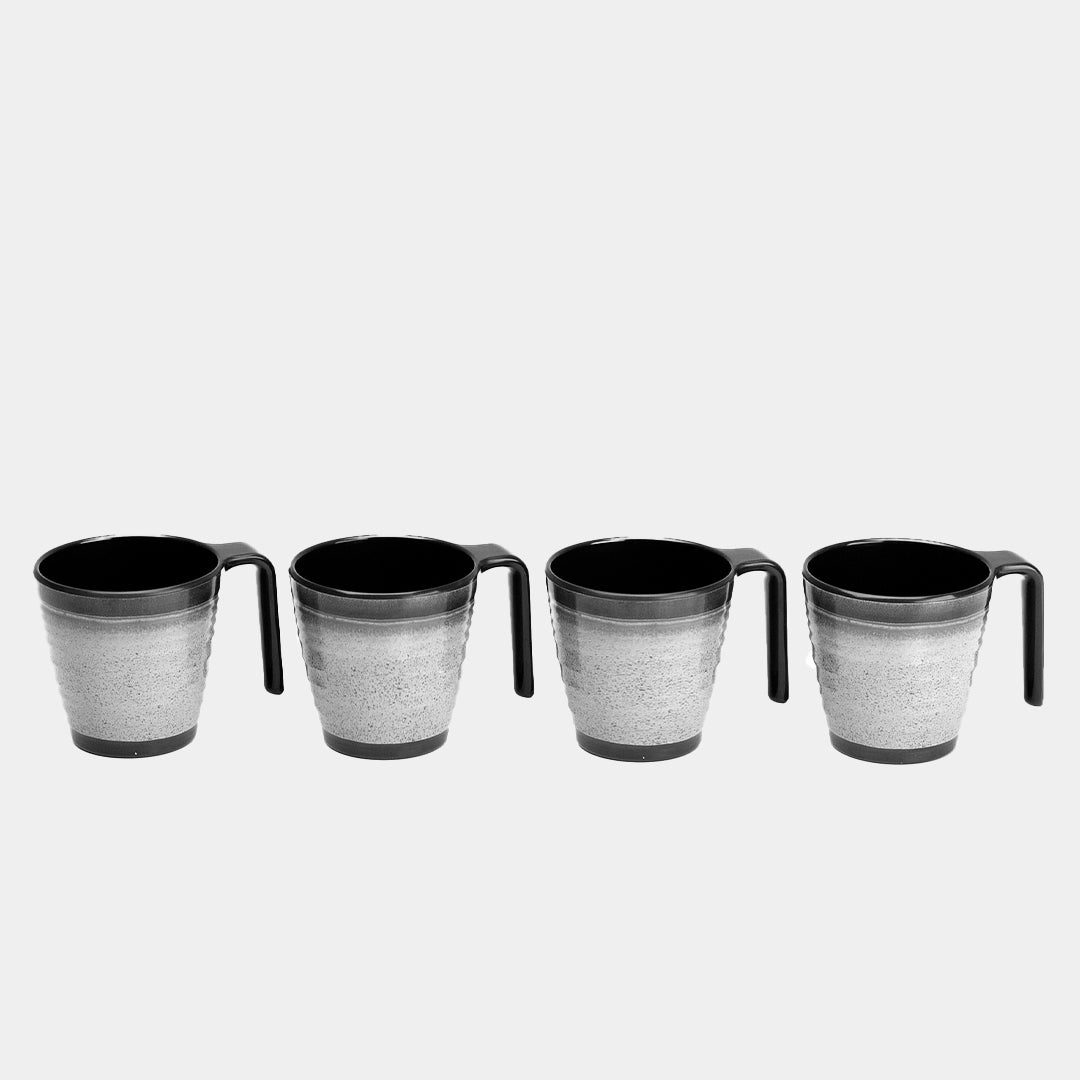 Flamefield Granite Grey Melamine Stacking Mugs