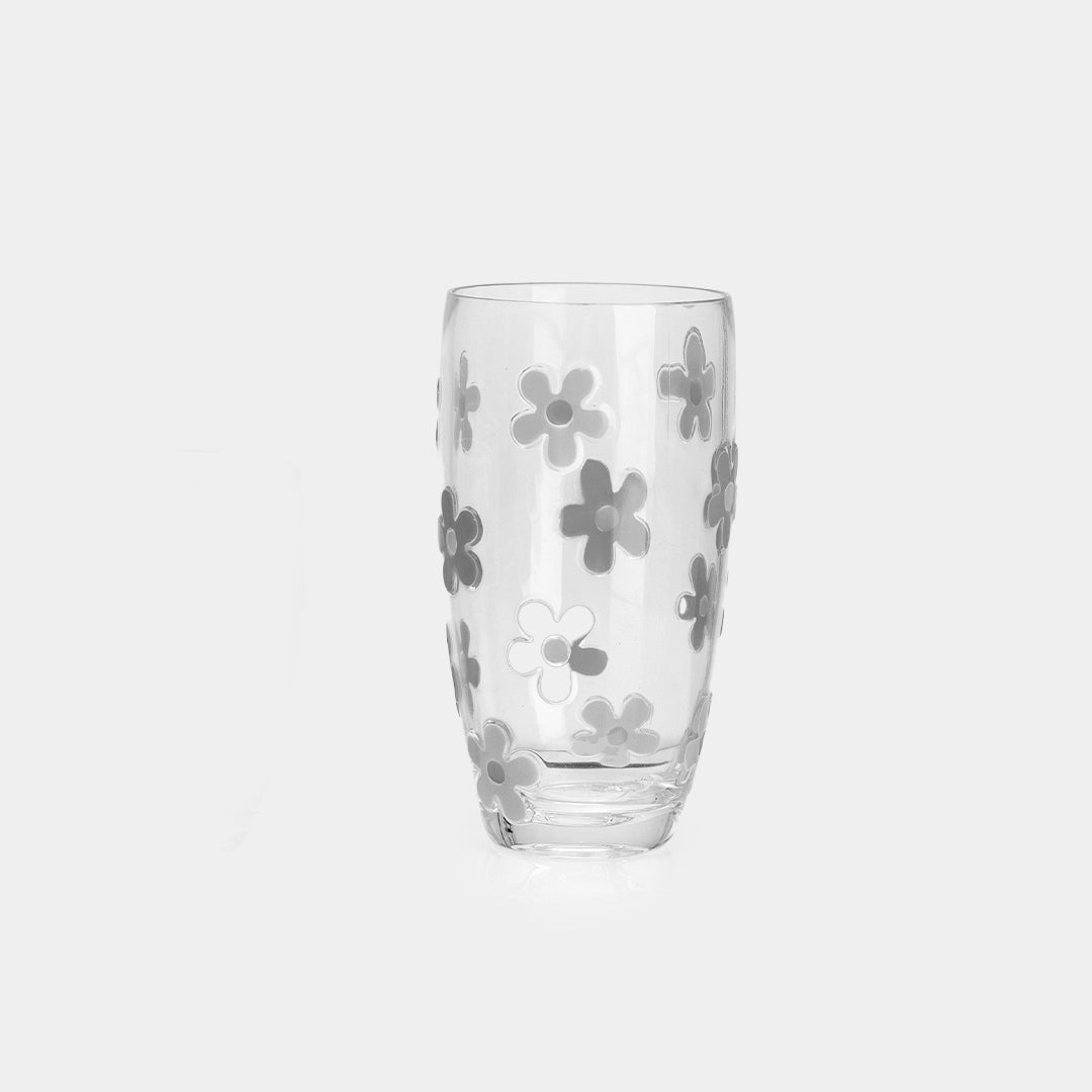 Flamefield Acrylic Daisy Tumbler Grey Tall