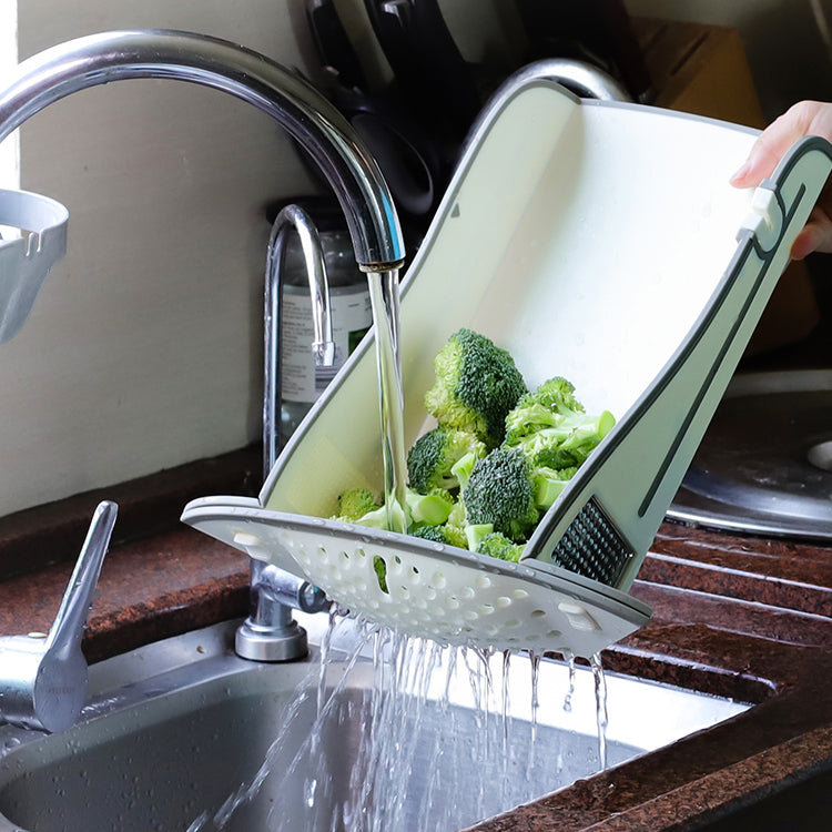 Smart Board 6-in-1 Foldable Cutting Board – White