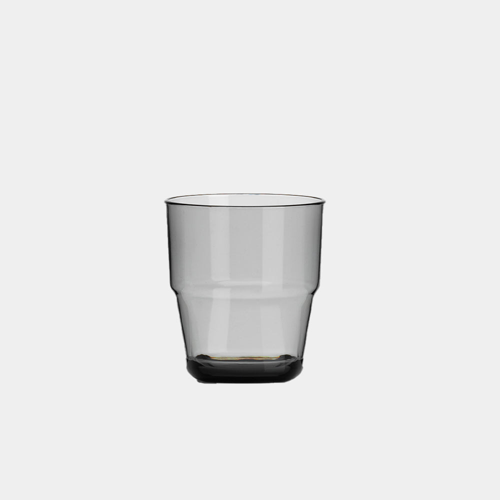 Stapelbarer Becher aus geräuchertem Acryl von Flamefield