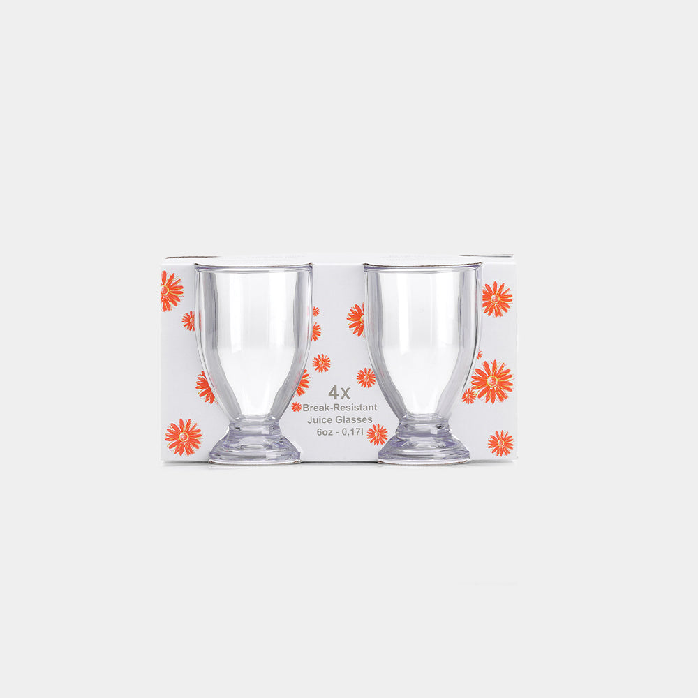 Flamefield Acrylic Juice Glass Clear