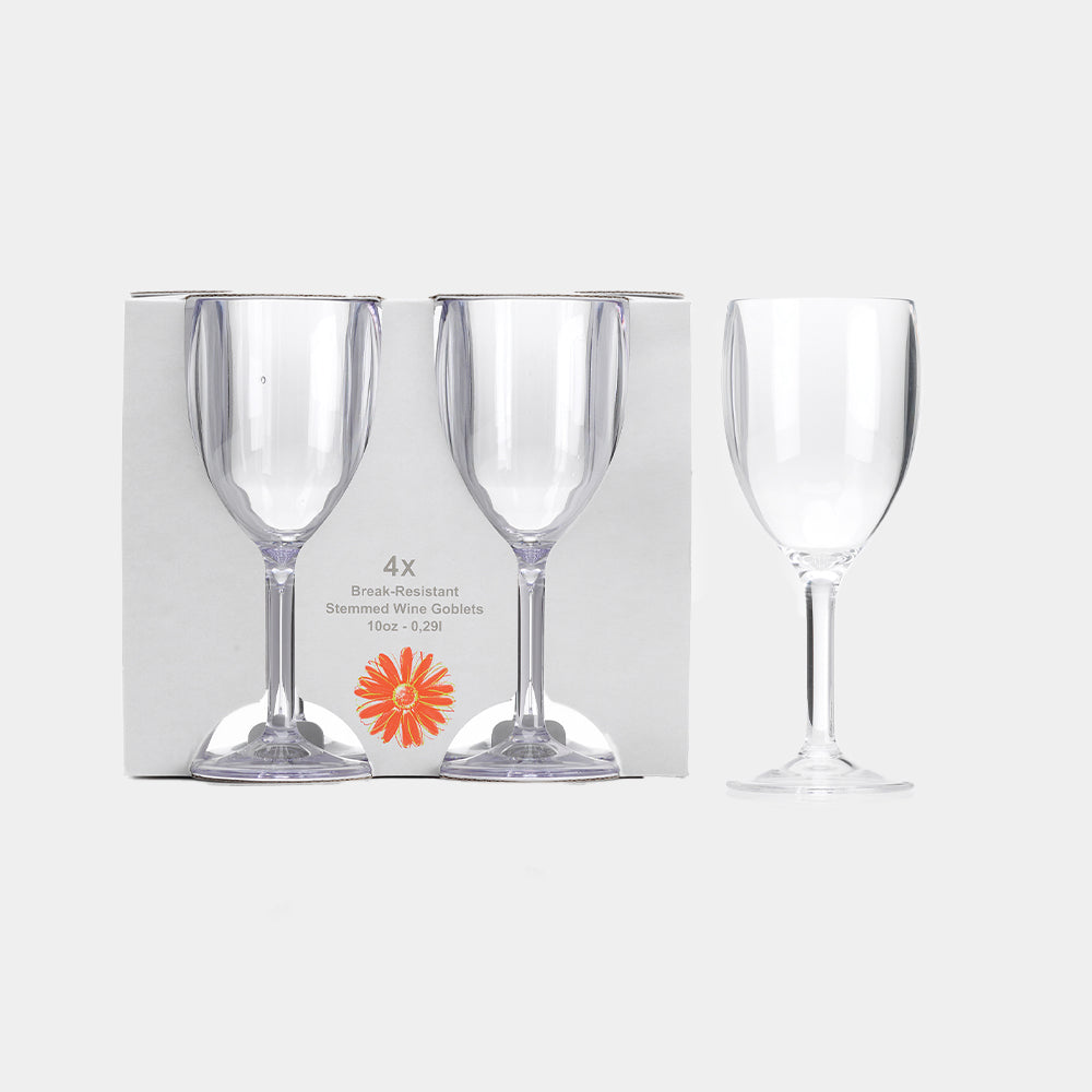 Flamefield Acrylic Wine Goblet Clear