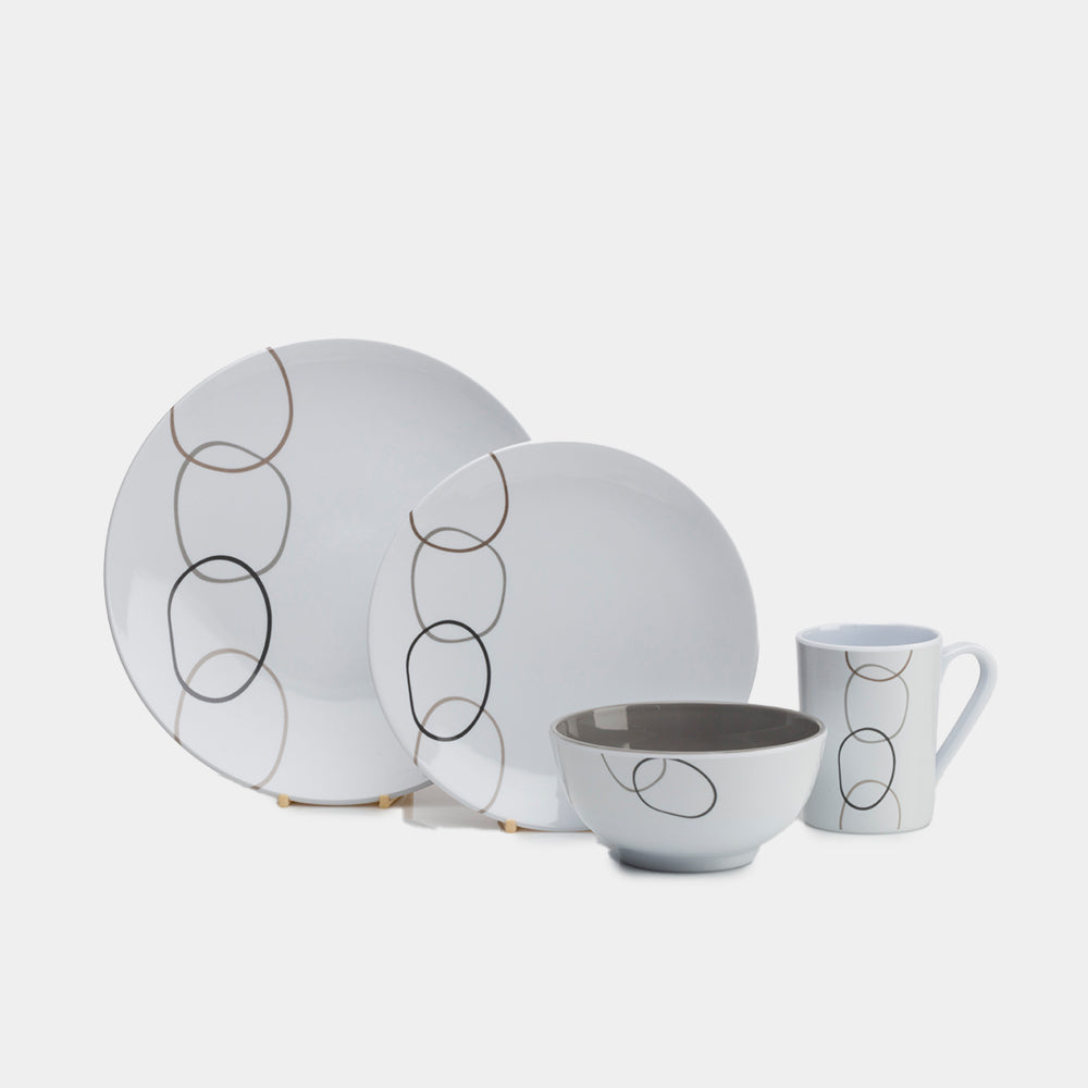 Flamefield Loops 16 pc Melamine Set