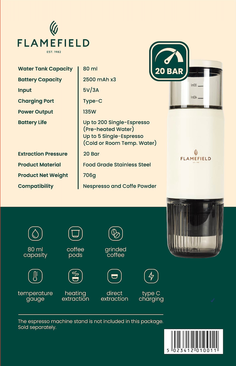 Portable USB Rechargeable Espresso Maker – Brew Perfection Anywhere