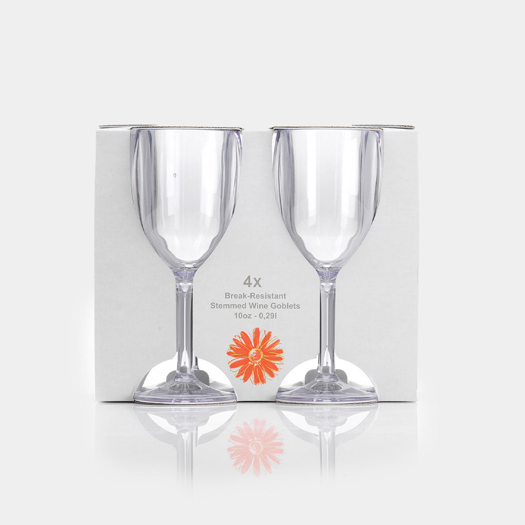 Flamefield Acrylic Wine Goblet Clear