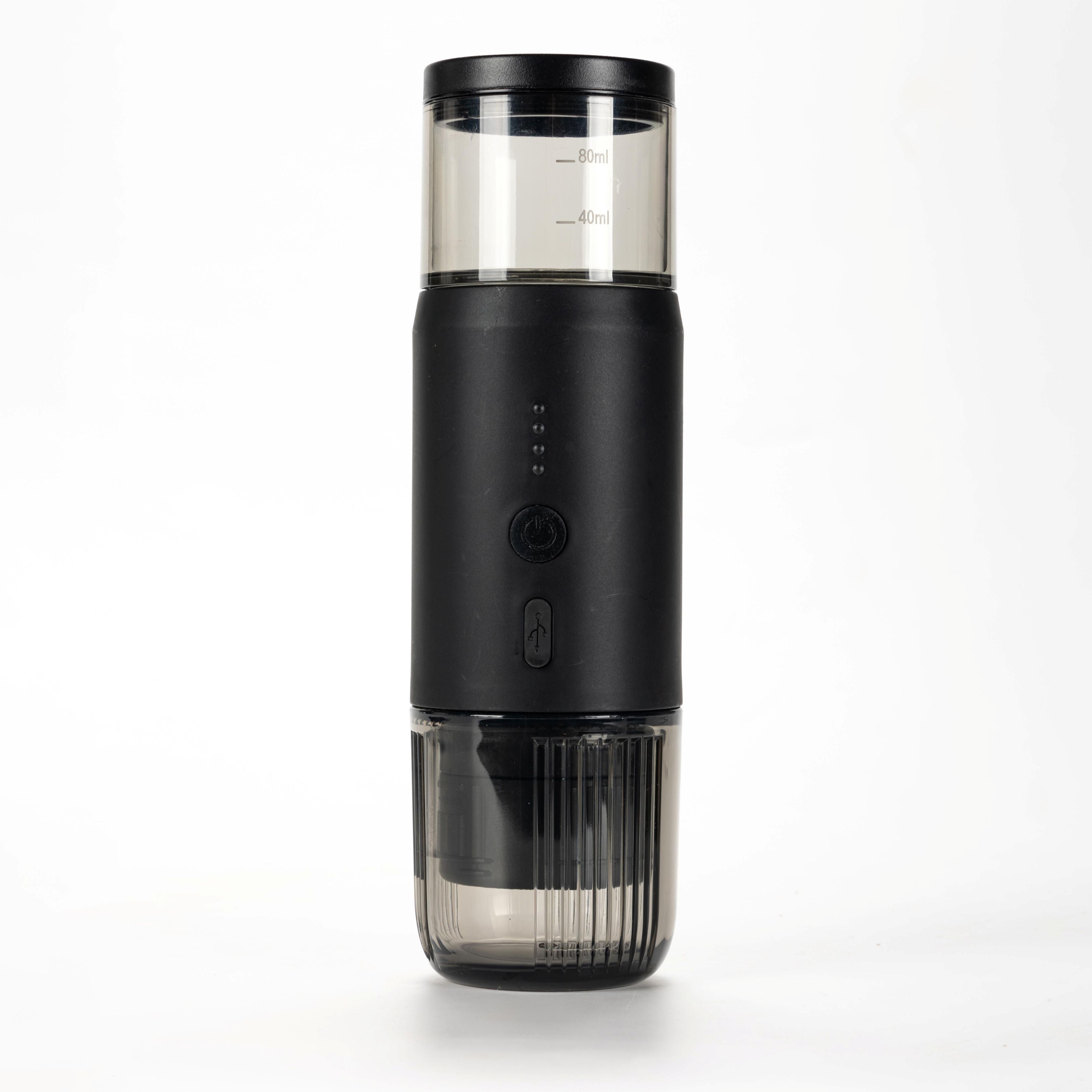 Portable Espresso Maker with USB Charging – Black & Forest Green Edition